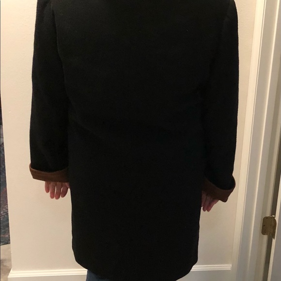 SPENCER DOUGLAS FORSTMANN WOOL BLND BLCK W/BRWN COLLAR & CUFFS USA MADE - Picture 10 of 13